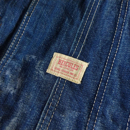 パッチワークリペア ビンテージ ヘラクレス デニム カバーオール