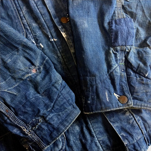 パッチワークリペア ビンテージ ヘラクレス デニム カバーオール