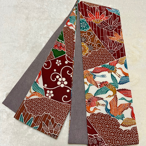 再値下げ　琉球紅型 正絹 小紋 紅型➕半幅帯、帯揚げ、帯締め 琉球紅型 正絹 小紋 紅型半幅帯、帯揚げ、帯締め