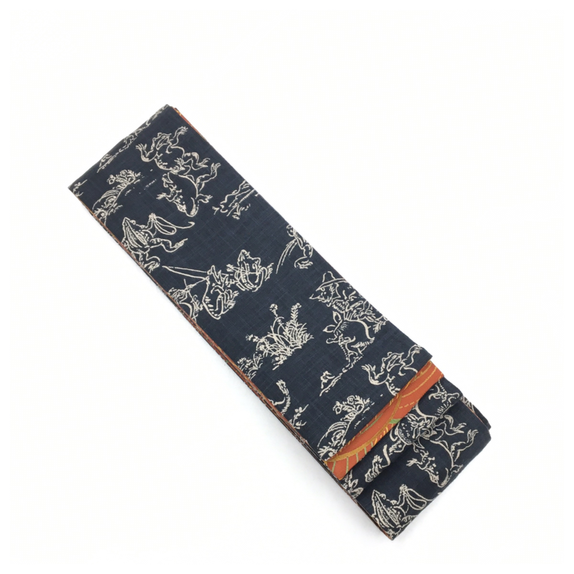 レア品‼️インパクト大の大ぶりな柄裄‼️鳥獣戯画の浴衣反物✨新品　紺色×白 楽天市場】鳥獣 戯画 浴衣の通販