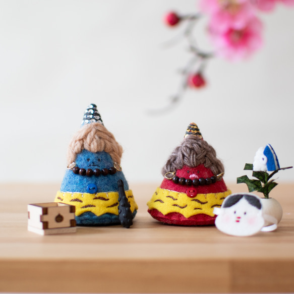 節分☆赤鬼&青鬼イワシさんも♡