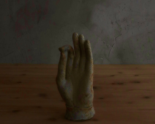 造形作家　kitutukifabrika 手のオブジェ 造形作家 kitutukifabrika 手のオブジェ ろうする