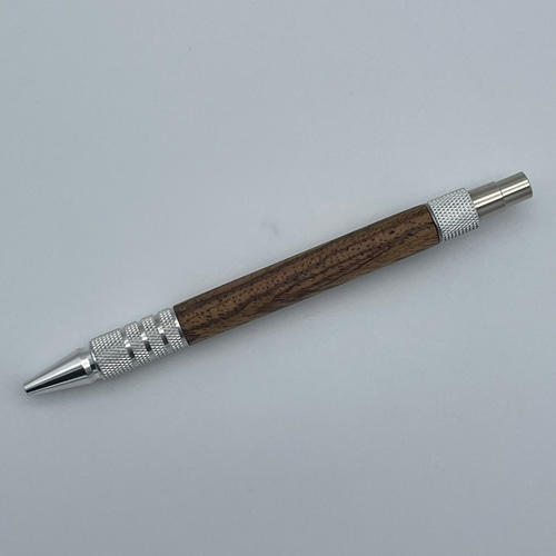 木軸ボールペン1 ゼブラウッド アルミ無垢金具 ペン・筆記用具