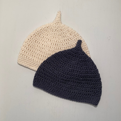 どんぐり帽子 ハンドメイド ハンドメイド どんぐり帽子 ジュニアサイズ 綿100% 毛糸 sora 通販