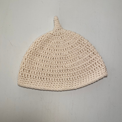 ハンドメイド どんぐり帽子 ジュニアサイズ 綿100% 毛糸 sora 通販