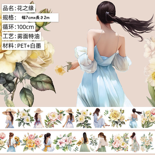 新価格〉送料無料【S367コラージュ素材】海外PETステッカー 女子 人物