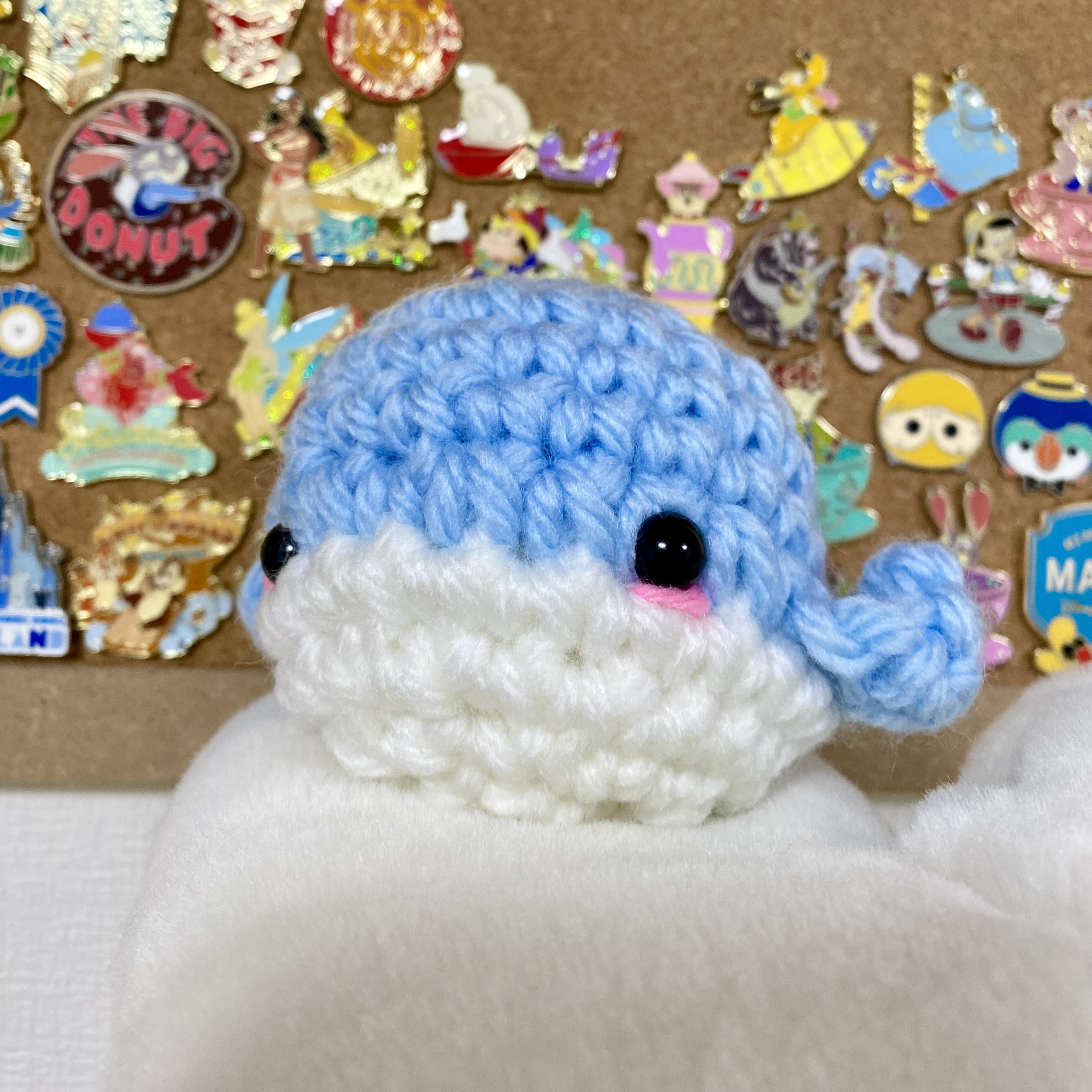 あみぐるみ クジラ「鯨」Sサイズ あみぐるみ em_brodie_ery 通販