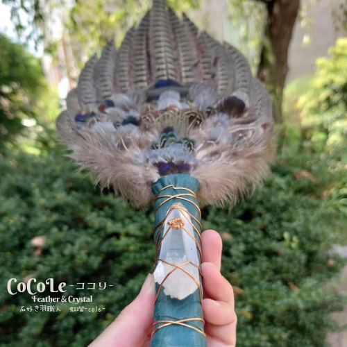スマッジング　スマッジファン　ワンド スマッジングフェザーワンド / Smudge Feather Fan その他インテリア