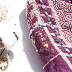 カシミア カシミア/ボイルドウールショール/ニットスカーフ/刺繍スカーフ/カシミアショール-フラワーメリノ クリスマスギフト交換 16枚目の画像