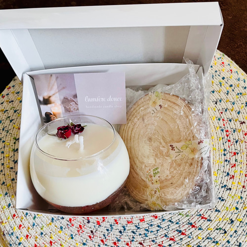 ボタニカルジェル&ソイキャンドル＊薔薇 キャンドル・キャンドル