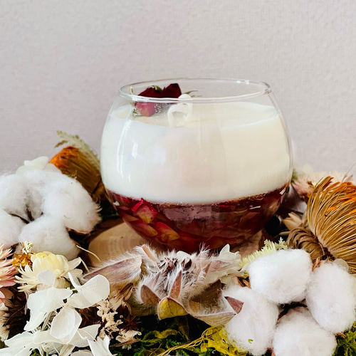 ボタニカルジェル&ソイキャンドル＊薔薇 キャンドル・キャンドル