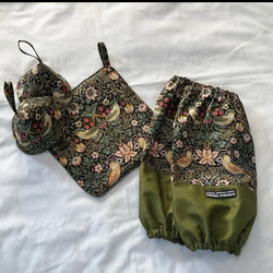 ロングアームカバー 単品 ウィリアム・モリス柄 6枚目の画像