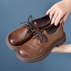 本革 ナチュラル 屈曲性 柔らか 脱げない スニーカー 婦人 旅行 靴 疲れない 外反母趾 3E 幅広 天然皮革 高級感 1枚目の画像
