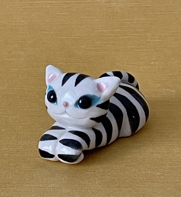 豆皿、ぐい呑みセット(黒猫、白黒ハチワレ猫)❤️新春福袋2024 5枚目の画像