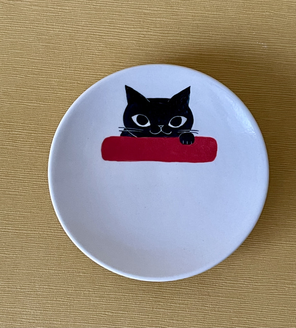 豆皿、ぐい呑みセット(黒猫、白黒ハチワレ猫)❤️新春福袋2024 3枚目の画像