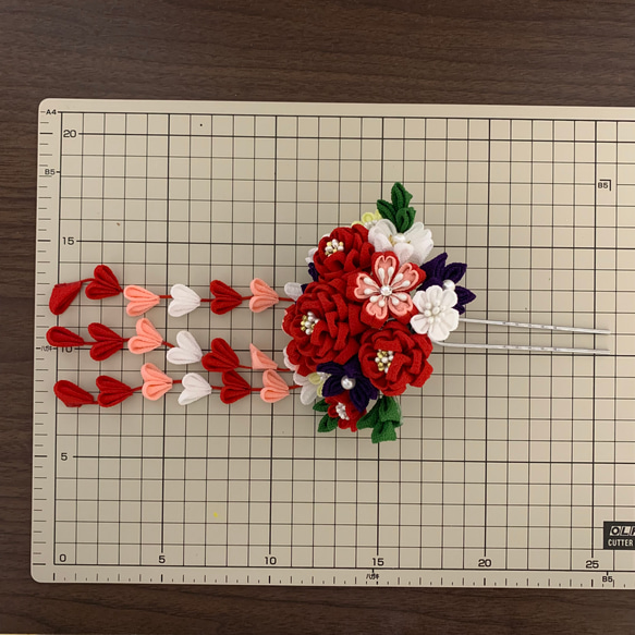 つまみ細工　かんざし 5枚目の画像