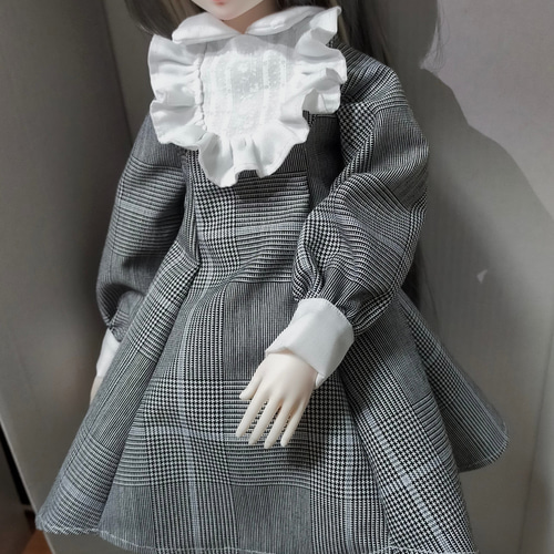 SDM・40cmドール お洋服 千鳥柄ワンピース(B級品) その他ファッション 