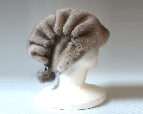 【新品】ミンク 帽子 (リアルファー) 気品を美しく纏う