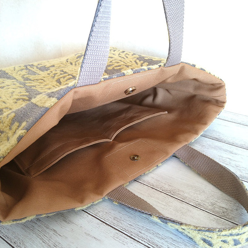 ハンドメイドトートバッグミナペルホネンmetsa ミナペルホネン・メッツァネイビーBag【metsa/navy】2wayトート