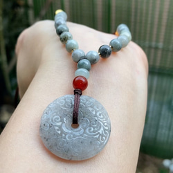 翡翠 天然石 翡翠ネックレス 翡翠ペンダント ネックレス ペンダント