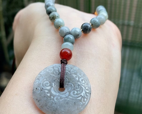 翡翠 天然石 翡翠ネックレス 翡翠ペンダント ネックレス ペンダント