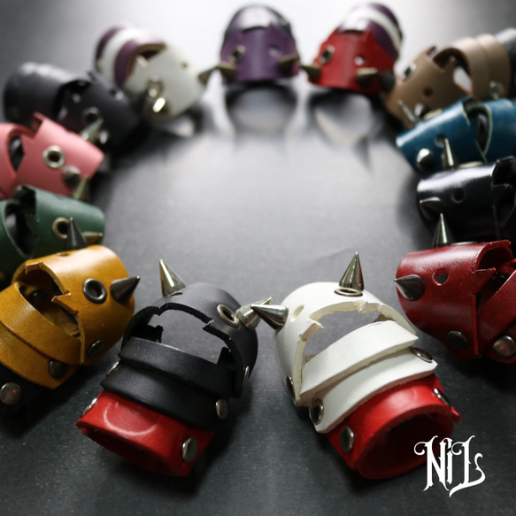 2025人気特価 (No.1〜13) 本革アーマーリング NiLco≒de NiLco 指輪・リング アクセサリー