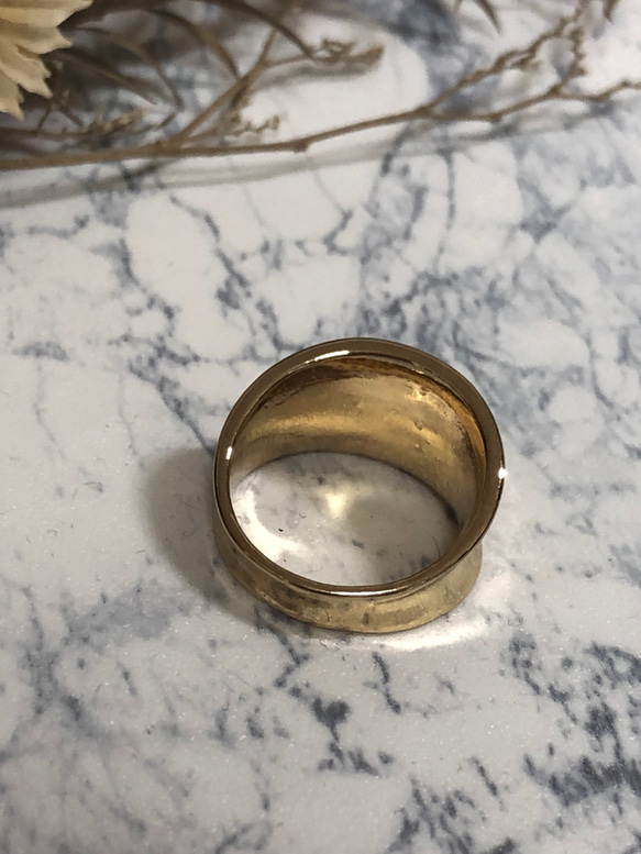 (1-34) -design ring-　1個 ゴールドカラー 2枚目の画像