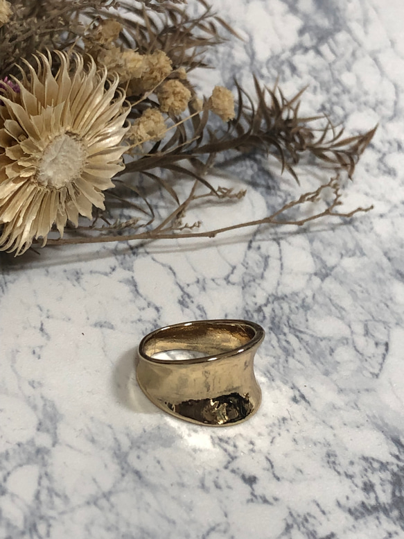 (1-34) -design ring-　1個 ゴールドカラー 3枚目の画像