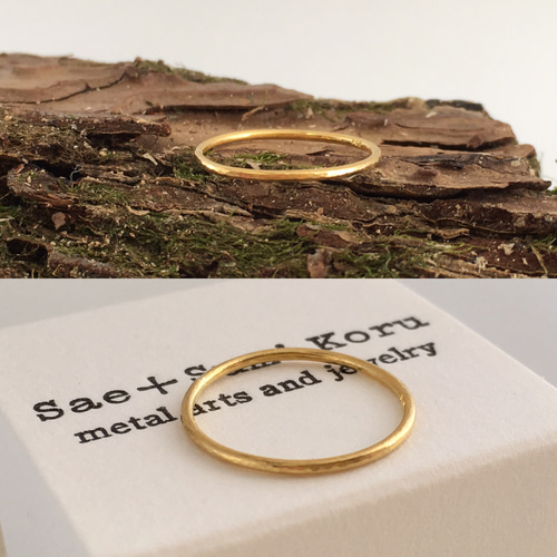 ブランド通販 M様オーダーメイド◇K24 Pure Ring◇純金の指輪/リング3 Gold アクセサリー