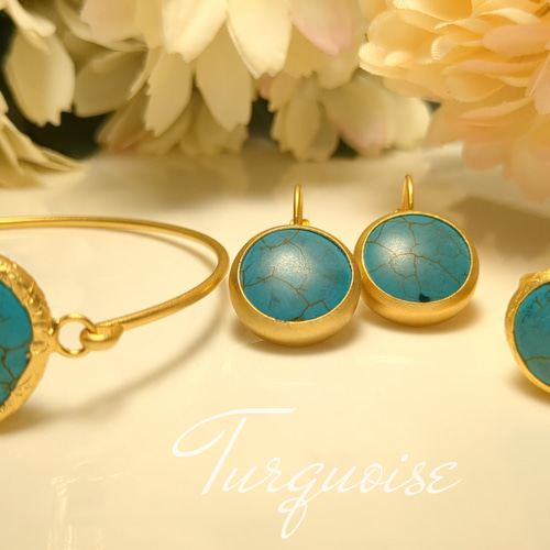 ☆新春福袋☆「ターコイズ」3点セット☆世界でひとつの天然石セット  