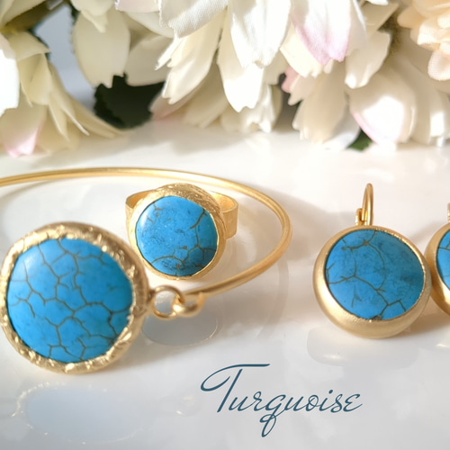 ☆新春福袋☆「ターコイズ」3点セット☆世界でひとつの天然石セット  
