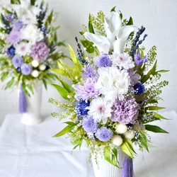 プリザーブドフラワー仏花 ゆり リリー カラー ラベンダー