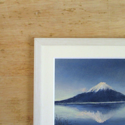 富士山【Creema限定　パステル画・原画・額付き】 8枚目の画像