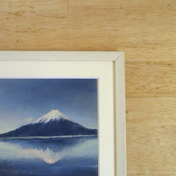 富士山【Creema限定　パステル画・原画・額付き】 9枚目の画像