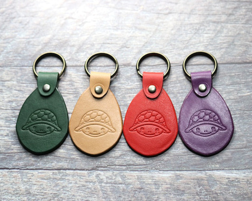 明智かめまるキーホルダー(4カラー) NiLco≒de キーリング NiLco