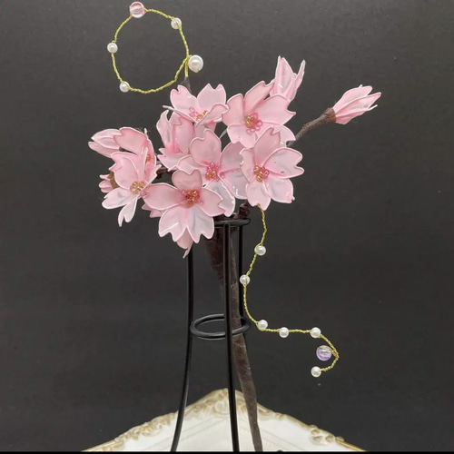 ☆桜(パール付き)☆ディップフラワー アメリカンフラワー ☆桜(パール付き)☆ディップフラワー アメリカンフラワー