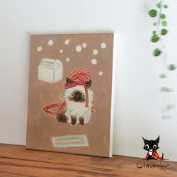 藝術面板 織品面板 室內繪畫 斯堪的納維亞*貓貓 第2張的照片