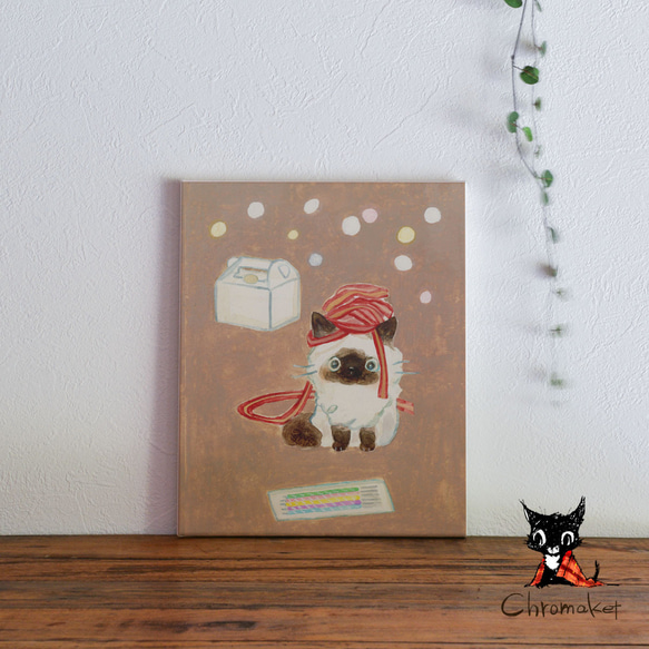 藝術面板 織品面板 室內繪畫 斯堪的納維亞*貓貓 第1張的照片