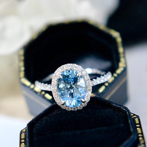 【新品】K10 リング 天然ダイヤモンド 天然アクアマリン 8号 K10アクアマリンリング｜リング｜ノジェス 公式オンラインストア