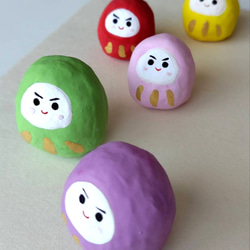 お見舞い たみ様オーダー品 手作りだるまさんお守り クラフト