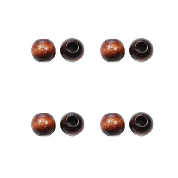 198 ウッドビーズ&アクリルビーズネックレス（ビーズ 『カットビーズ 