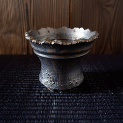 3.5号燻し金彩鉢4 塊根植物 多肉植物 コーデックス 盆栽 植木鉢 作家鉢