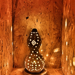 ひょうたんランプ#3/卓上/照明/おしゃれ/プレゼント 3枚目の画像