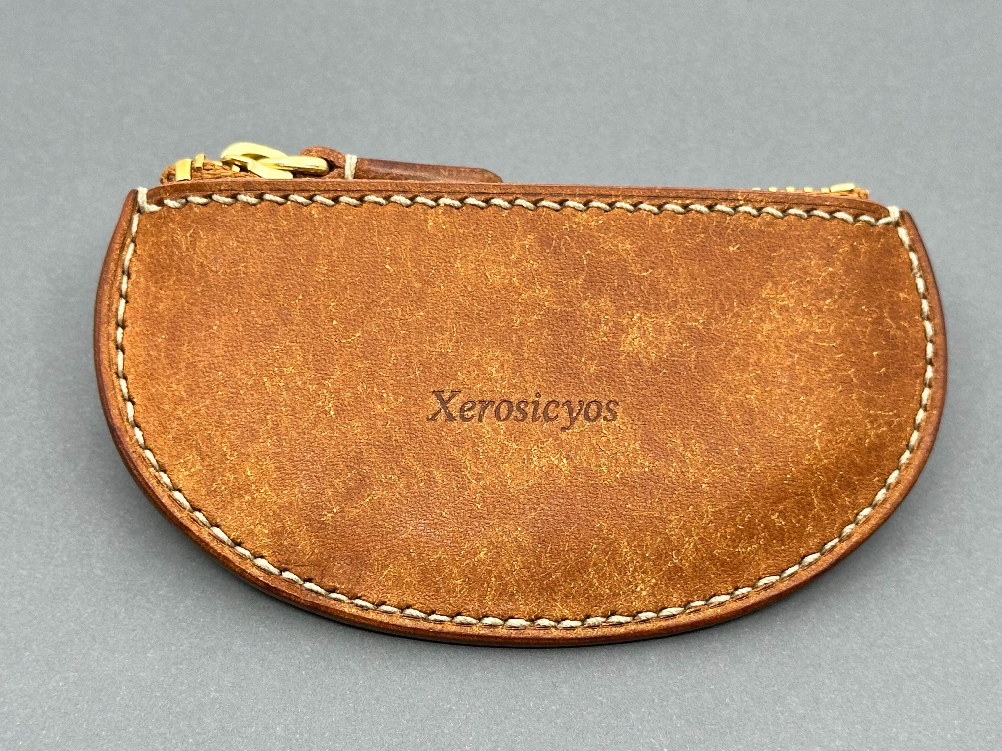 コインケース　【イタリアンレザー　プエブロ　コニャック】