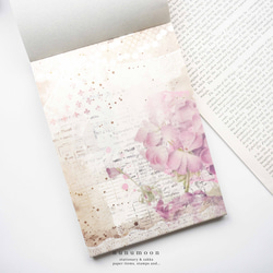 コラージュ素材　デザインペーパーブック　100枚　lace flower　[AS011] 6枚目の画像