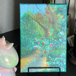 「幻の花園」　手描き　油絵　風景画　原画 5枚目の画像