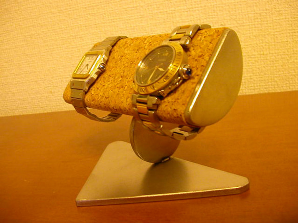 腕時計スタンド　名入れ　ラッピング　半円パイプ腕時計スタンド　AKデザイン 1枚目の画像