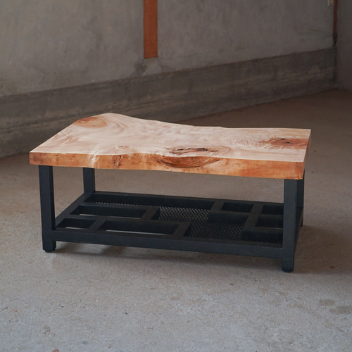 手渡しのみ　栃の木　ローテーブル　一枚板 栃の一枚板 ローテーブル（送無） ローテーブル・リビングテーブル