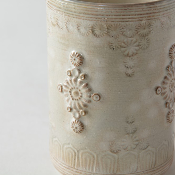 京焼　三島手「マグカップ」　宮里絵美作　陶器 8枚目の画像