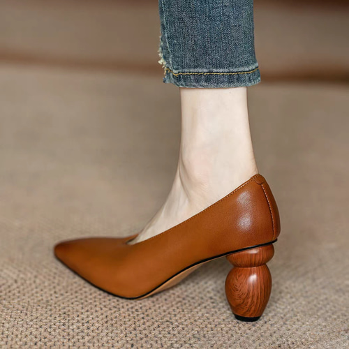 パンプス レディース ローヒール 靴 シューズ らくちん 仕事用